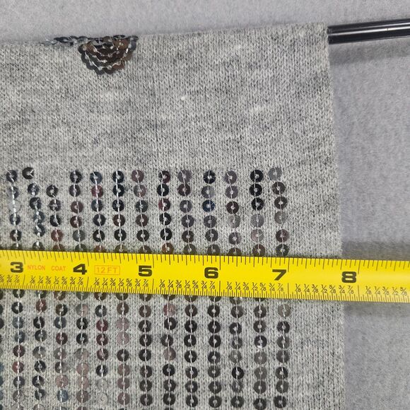 Disney Parks Adult Sequined Fine Knit Scarf Mikey and Stripes Subtle Disney Love - Picture 4 of 5